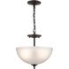 Jackson 2 Light 14 inch Oil Rubbed Bronze Pendant Ceiling Light