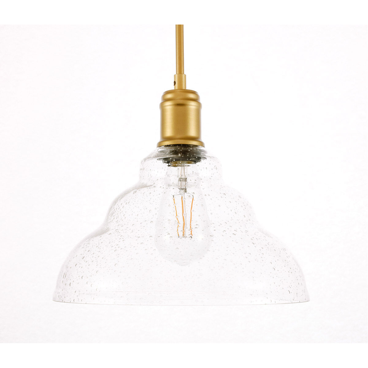 Gil 1 Light 11 inch Brass Pendant Ceiling Light