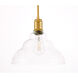 Gil 1 Light 11 inch Brass Pendant Ceiling Light