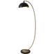 Luna Bella 60 inch 100 watt Weathered Brass and Black Arc Floor Lamp Portable Light