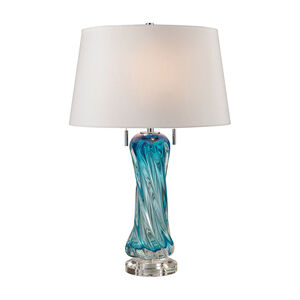 Oneida 24 inch 60 watt Blue Table Lamp Portable Light