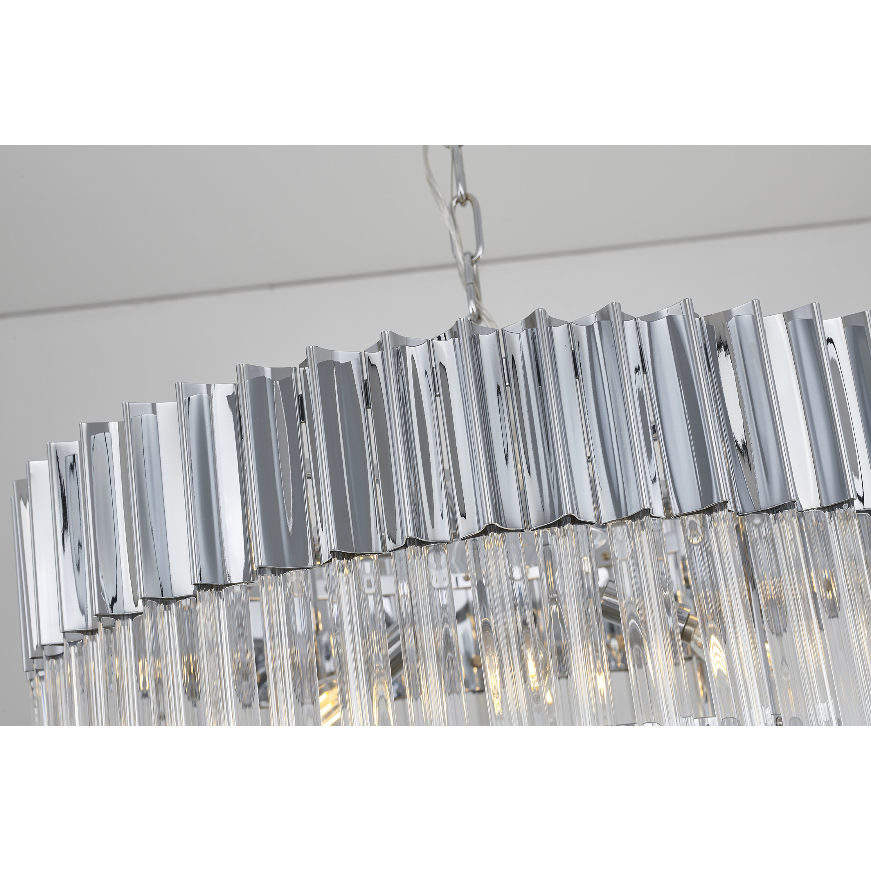Canada 8 Light 23.6 inch Chrome Chandelier Ceiling Light