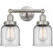 Bell 2 Light 15.5 inch Brushed Satin Nickel Bath Vanity Light Wall Light