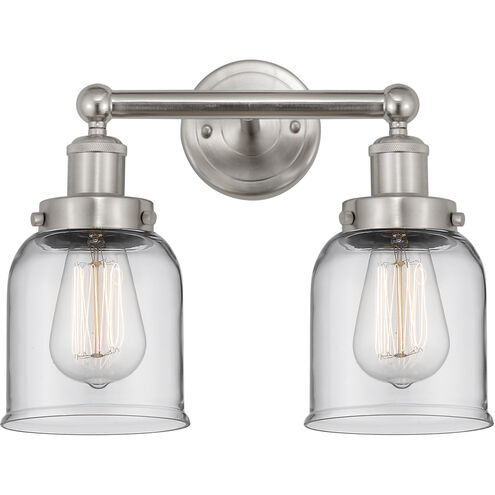 Bell 2 Light 15.5 inch Brushed Satin Nickel Bath Vanity Light Wall Light