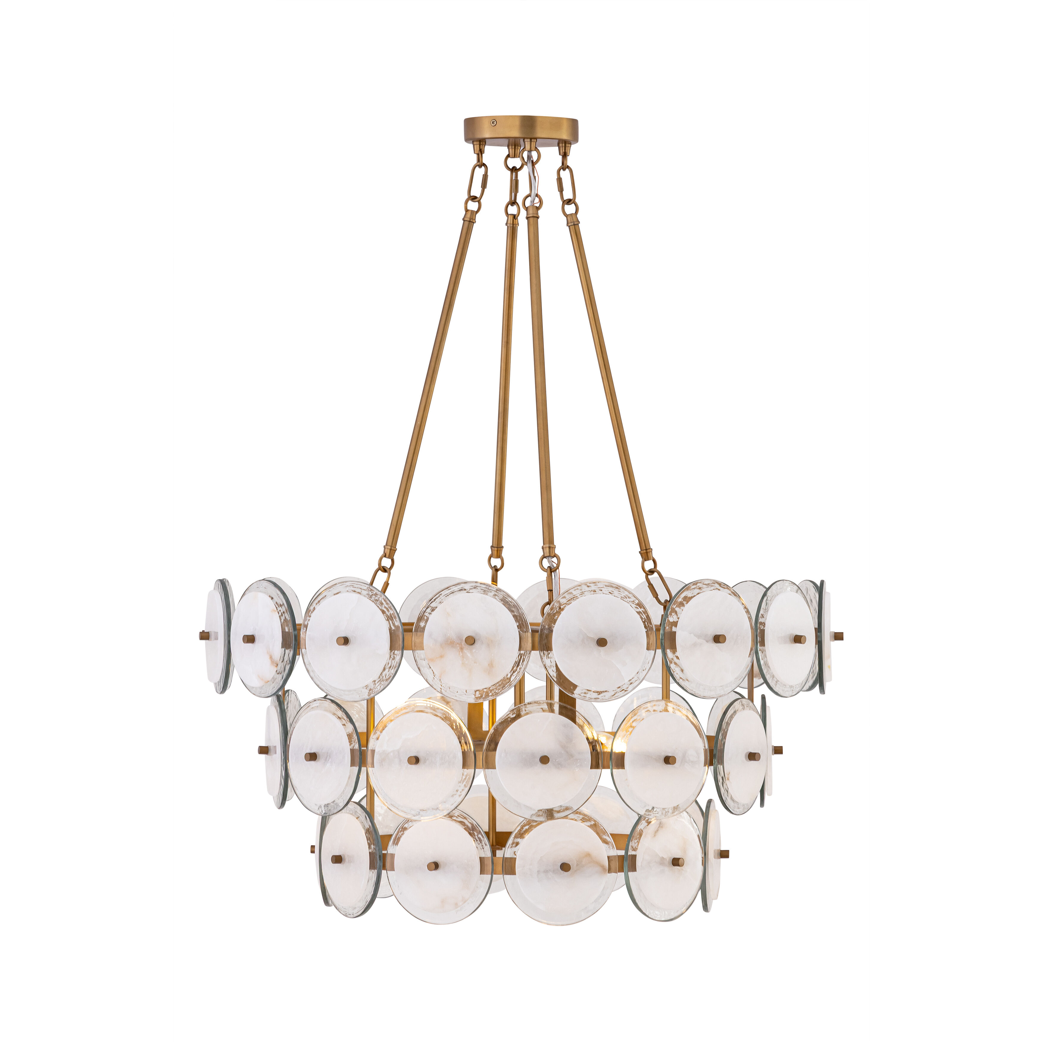 Kintrel 4 Light 28.75 inch Legacy Brass Pendant Ceiling Light