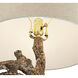 Muir Woods 31 inch 150 watt Natural Powdercoat Table Lamp Portable Light, with Nightlight