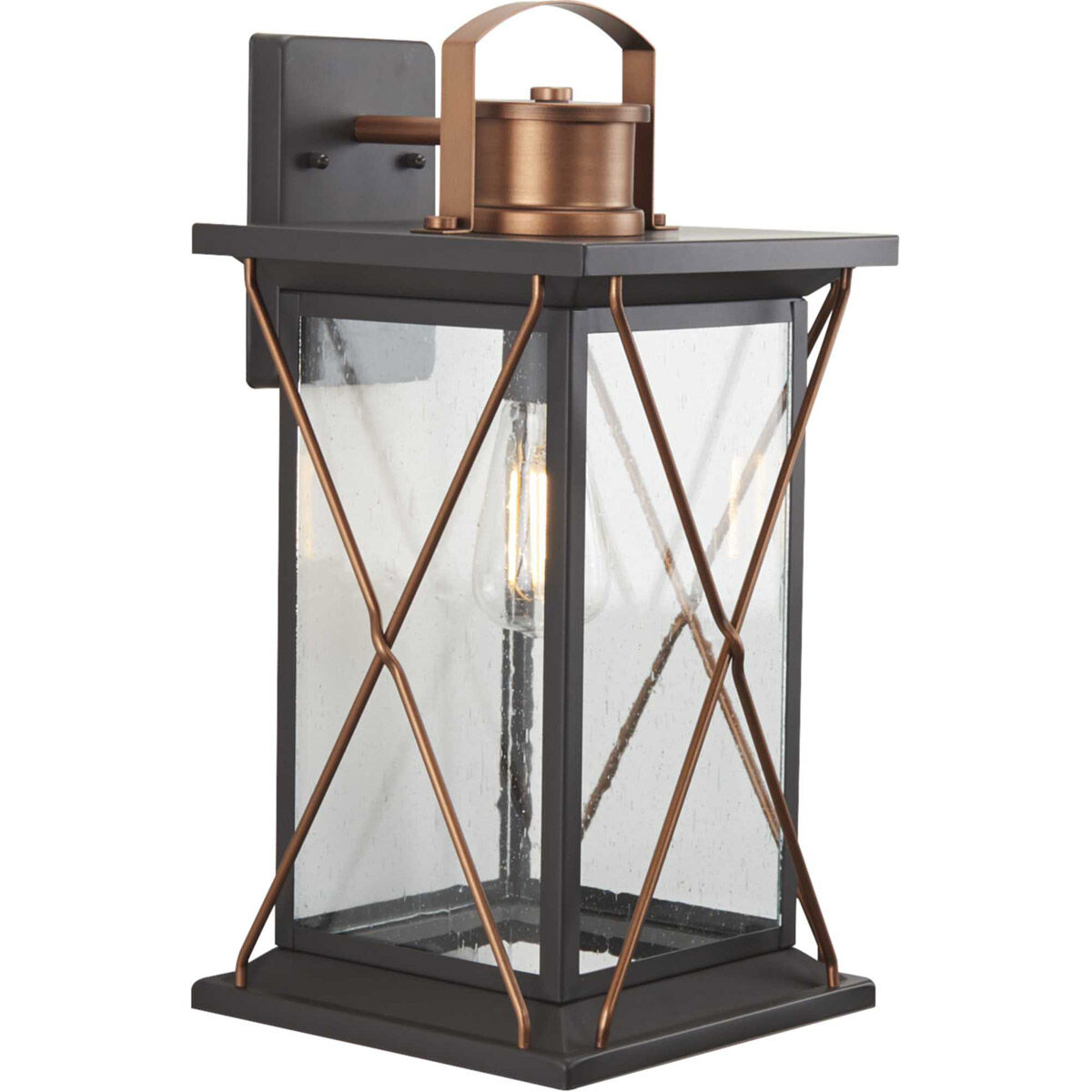 Barlowe 1 Light 19 inch Antique Bronze Outdoor Wall Lantern, Large