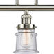 Franklin Restoration Small Canton 3 Light 38.5 inch Brushed Satin Nickel Island Light Ceiling Light in Seedy Glass, Franklin Restoration