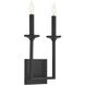 Eldorado 2 Light 8 inch Matte Black Wall Sconce Wall Light 