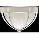 Mirage 3 Light 18.75 inch Silver Flush Mount Ceiling Light