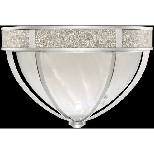Mirage 3 Light 18.75 inch Silver Flush Mount Ceiling Light