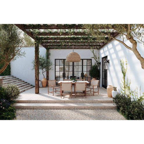 Bohen 2 Light 24.25 inch French Iron/Patina Brass Exterior Wall Sconce