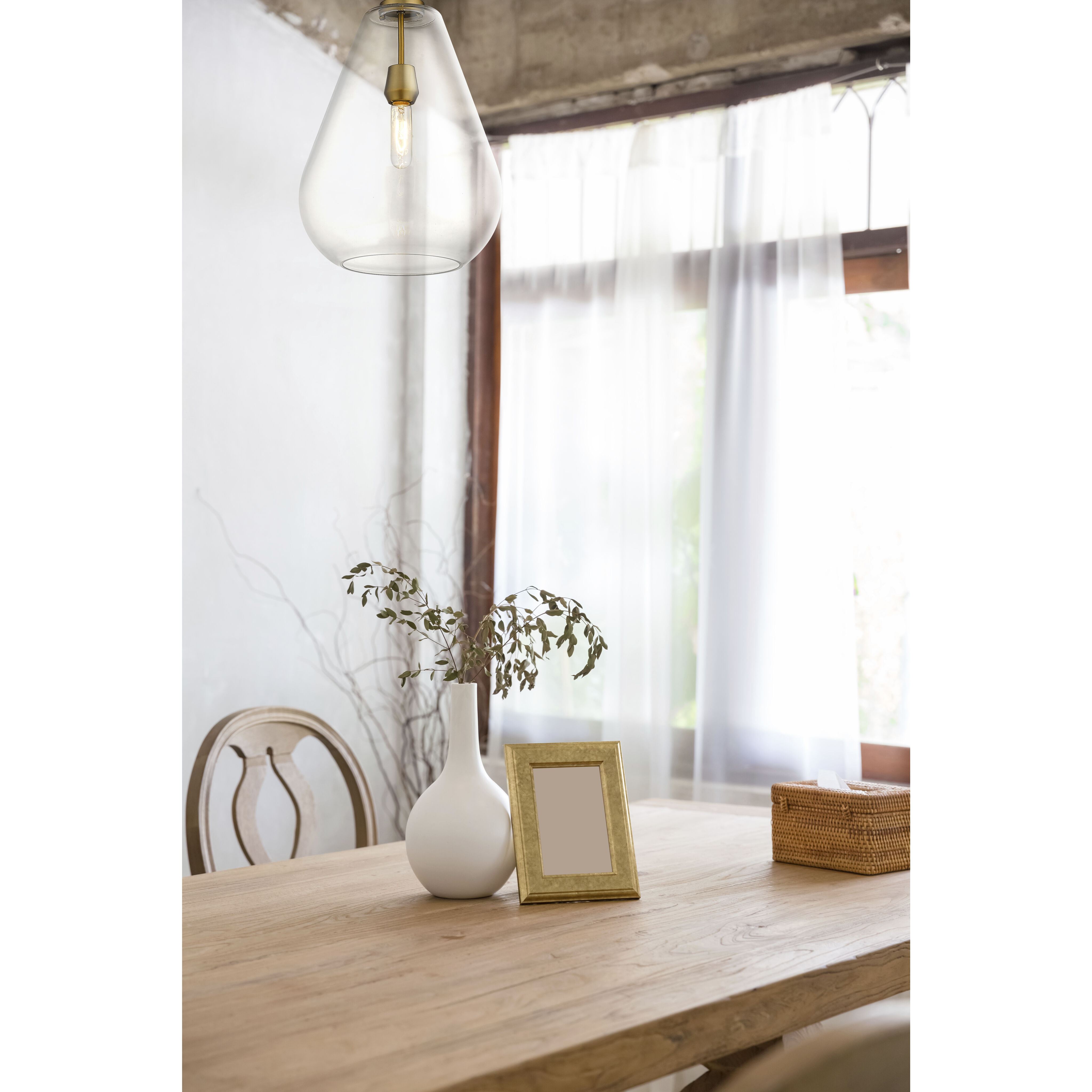 Ayra 1 Light 12 inch Olde Brass Pendant Ceiling Light