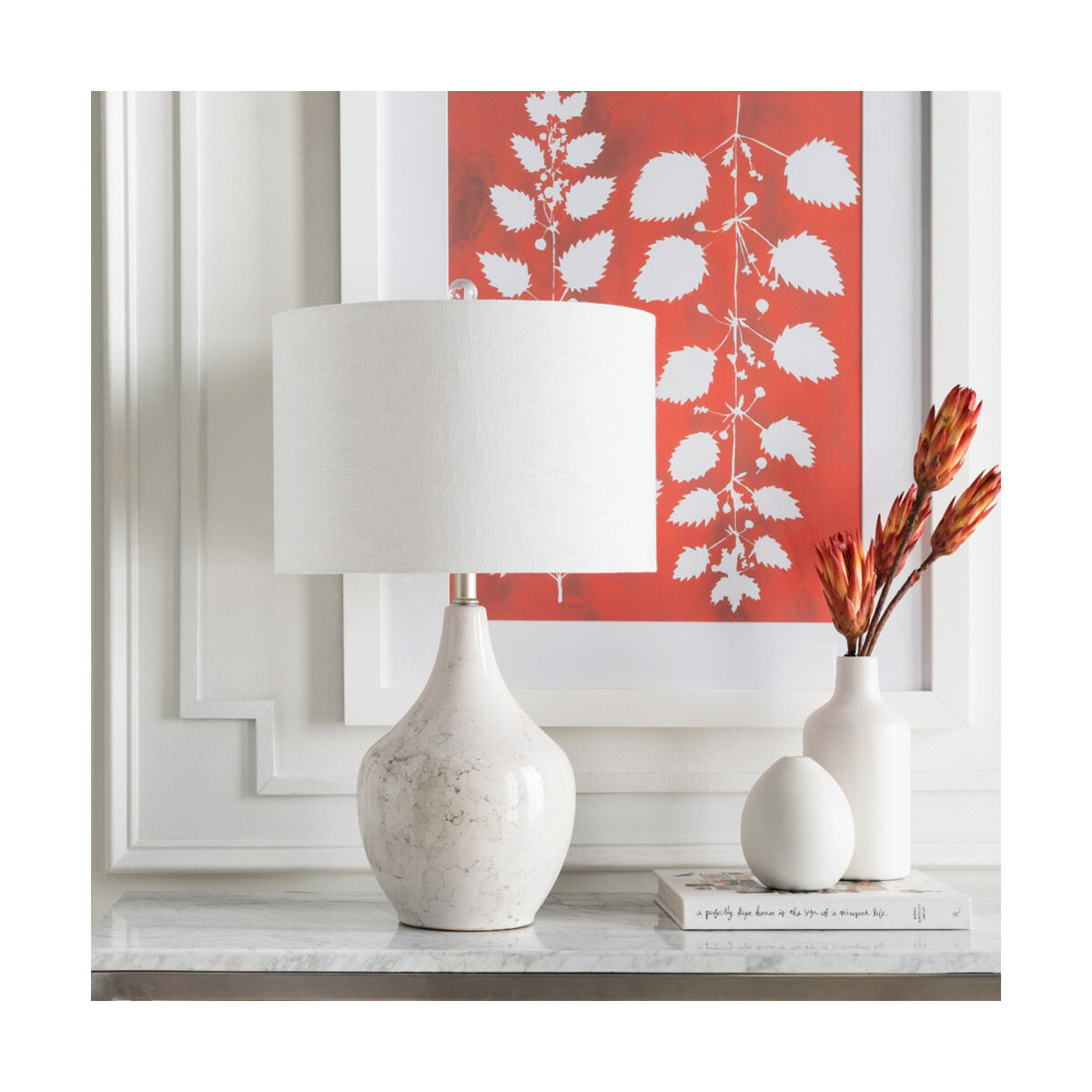 Leland 25 inch 100 watt Multi-Colored Table Lamp Portable Light