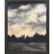 Tumultuous Obscure Blue and Beige and Gray Framed Art