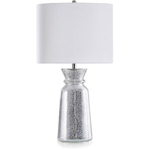 Elyse 32 inch 100.00 watt Silver Mercury Glass Table Lamp Portable Light