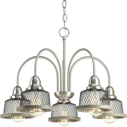 Tilley 5 Light 24 inch Brushed Nickel Chandelier Ceiling Light