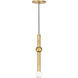 Sean Lavin Guyed LED Natural Brass Pendant Ceiling Light, Integrated LED
