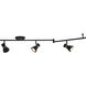 Alto 6 Light 120 Matte Black and Satin Brass Directional Light Ceiling Light