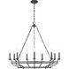 C&M by Chapman & Myers Brighton 9 Light 42 inch Italian Rust Chandelier Ceiling Light in Standard