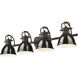Yep Duncan Vanity Wall Light in Rubbed Bronze, Black