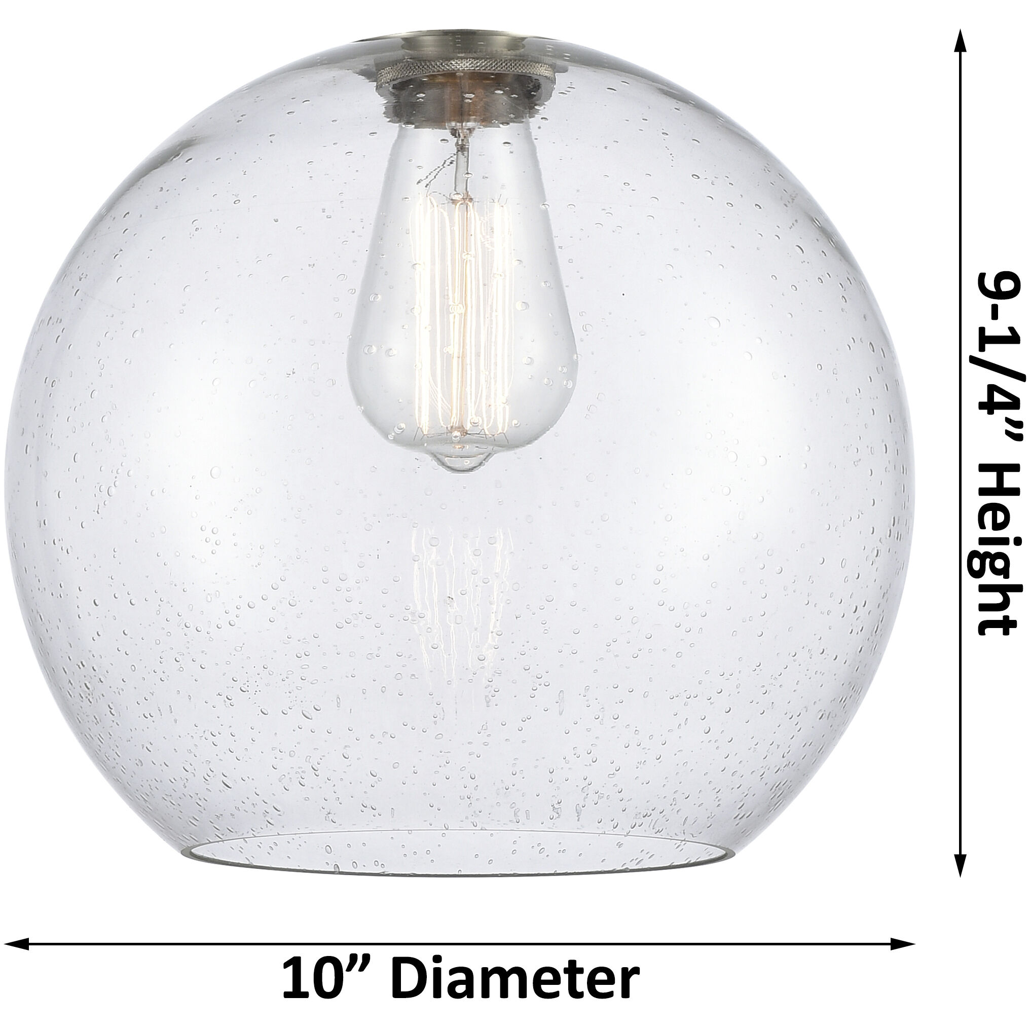 Astor 1 Light 10 inch Brushed Brass Mini Pendant Ceiling Light in Clear Glass