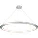 The Ring LED 48 inch Brushed Aluminum Chandelier Ceiling Light in 2700K, 48in.