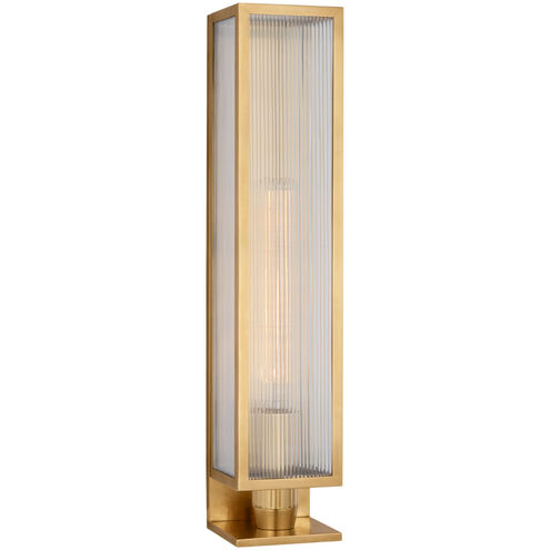 Barbara Barry York LED 24.25 inch Soft Brass Single Box Outdoor Sconce