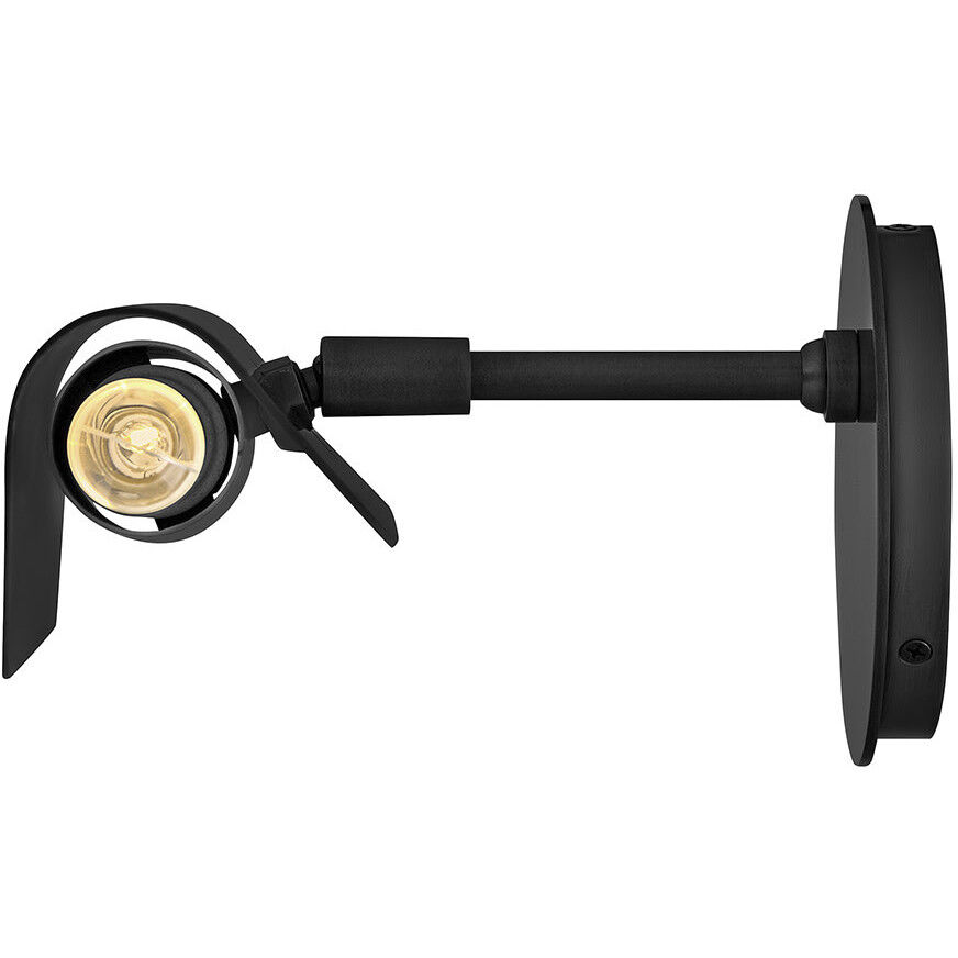 Barrett 9 inch 10.00 watt Black Adjustable Accent Light Wall Light