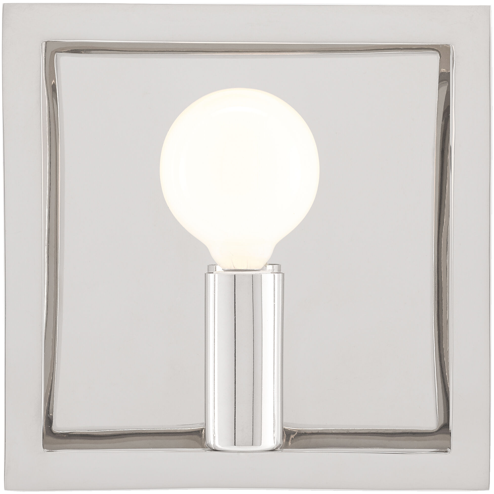 Quadrato 1 Light 6 inch Polished Nickel ADA Wall Sconce Wall Light