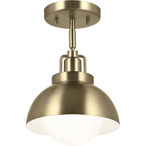 Niva LED 8 inch Champagne Bronze Semi Flush Mount Ceiling Light