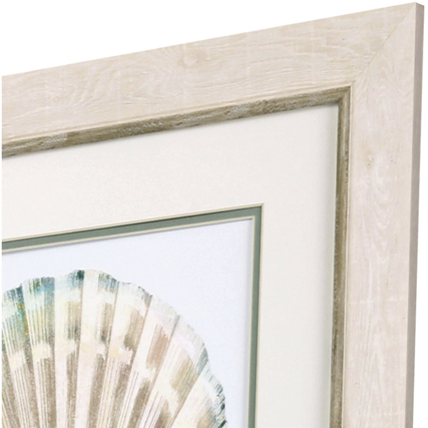 Waterside Turquoise and Teal and Pink and Blue Framed Art, Propac