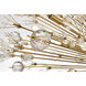 Vera 32 Light 44 inch Gold Pendant Ceiling Light