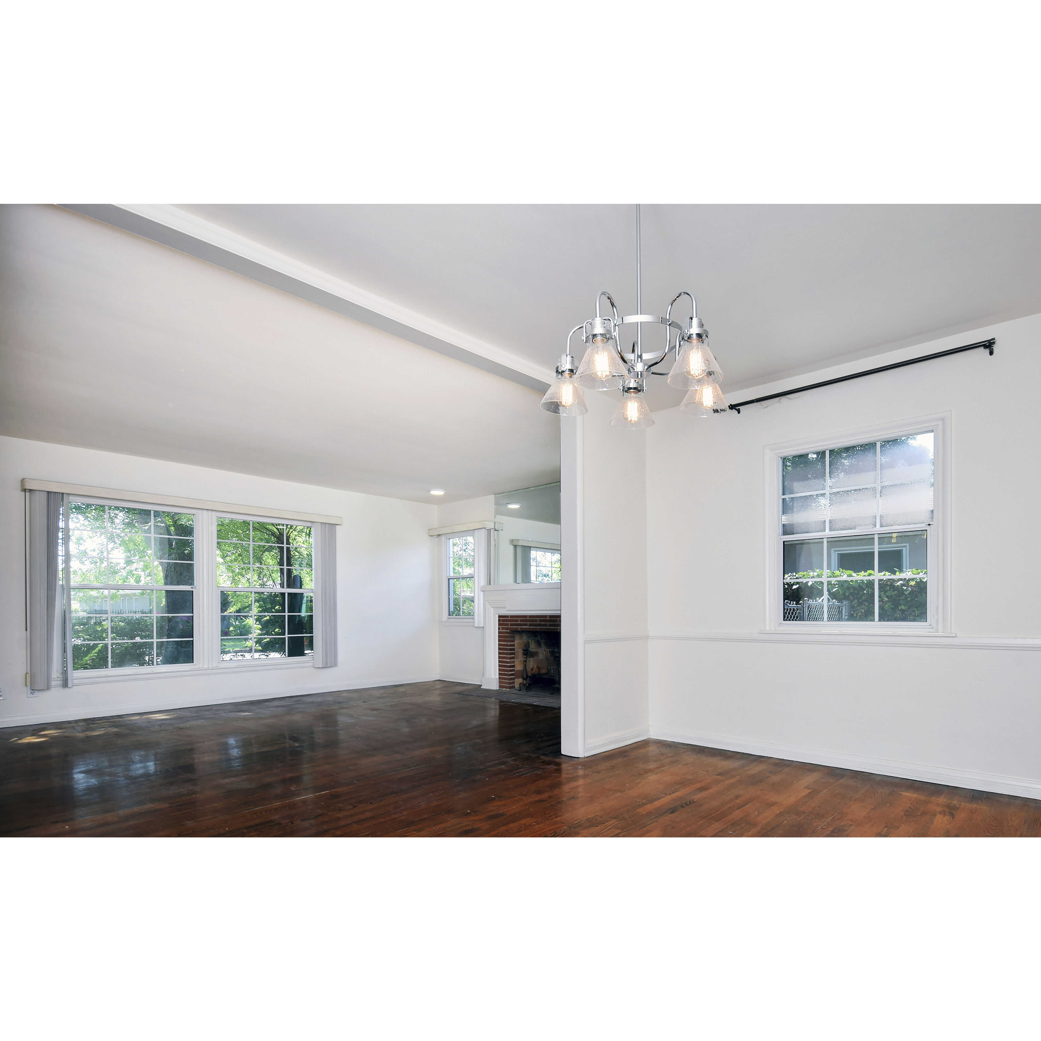 Seafarer 5 Light 24 inch Polished Chrome Single-Tier Chandelier Ceiling Light in Without Bulb