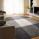 Kali 36 X 24 inch Black/White Rug in 2 x 3