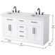 Remington 60 X 35 inch White Bathroom Vanity Cabinet
