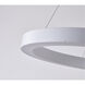 Canada LED 16 inch Matte White Chandelier Ceiling Light