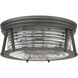 Cape Harbor 3 Light 16 inch Bronze Flush Mount Ceiling Light