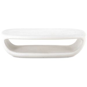 Leyton 60 X 16 inch Warm White Outdoor Coffee Table