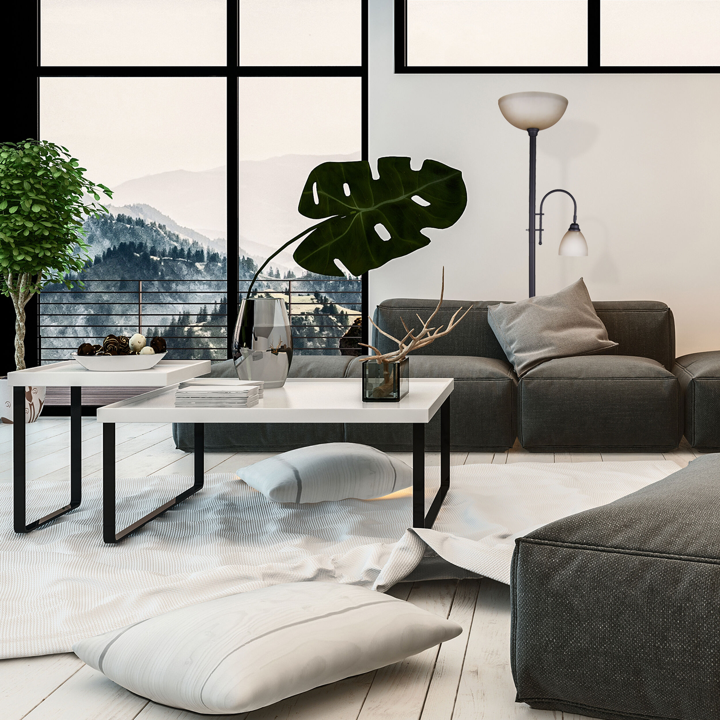 Eli 72 inch 100.00 watt Oil Rubbed Bronze Floor Lamp Portable Light