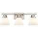 Vivica 3 Light 24 inch Brushed Nickel Vanity Light Wall Light