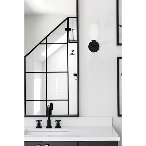 Colton 1 Light 6.5 inch Black Bathroom Vanity Light Wall Light