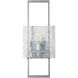 Geo Sconce Wall Light in Sterling, Clear