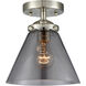 Nouveau Large Cone 1 Light 7.75 inch Semi-Flush Mount