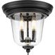 Ashmore 2 Light 11 inch Textured Black Outdoor Flush Mount