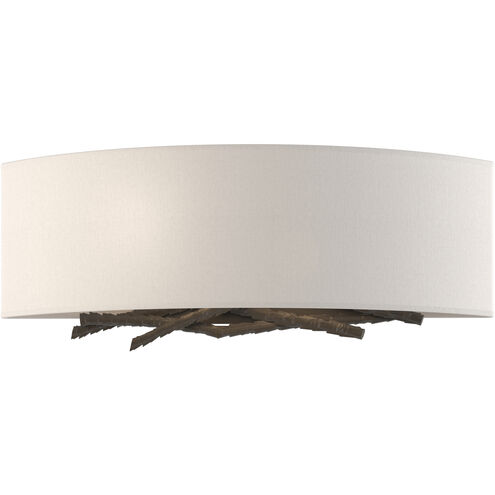 Brindille 2 Light 16 inch Dark Smoke ADA Sconce Wall Light in Flax