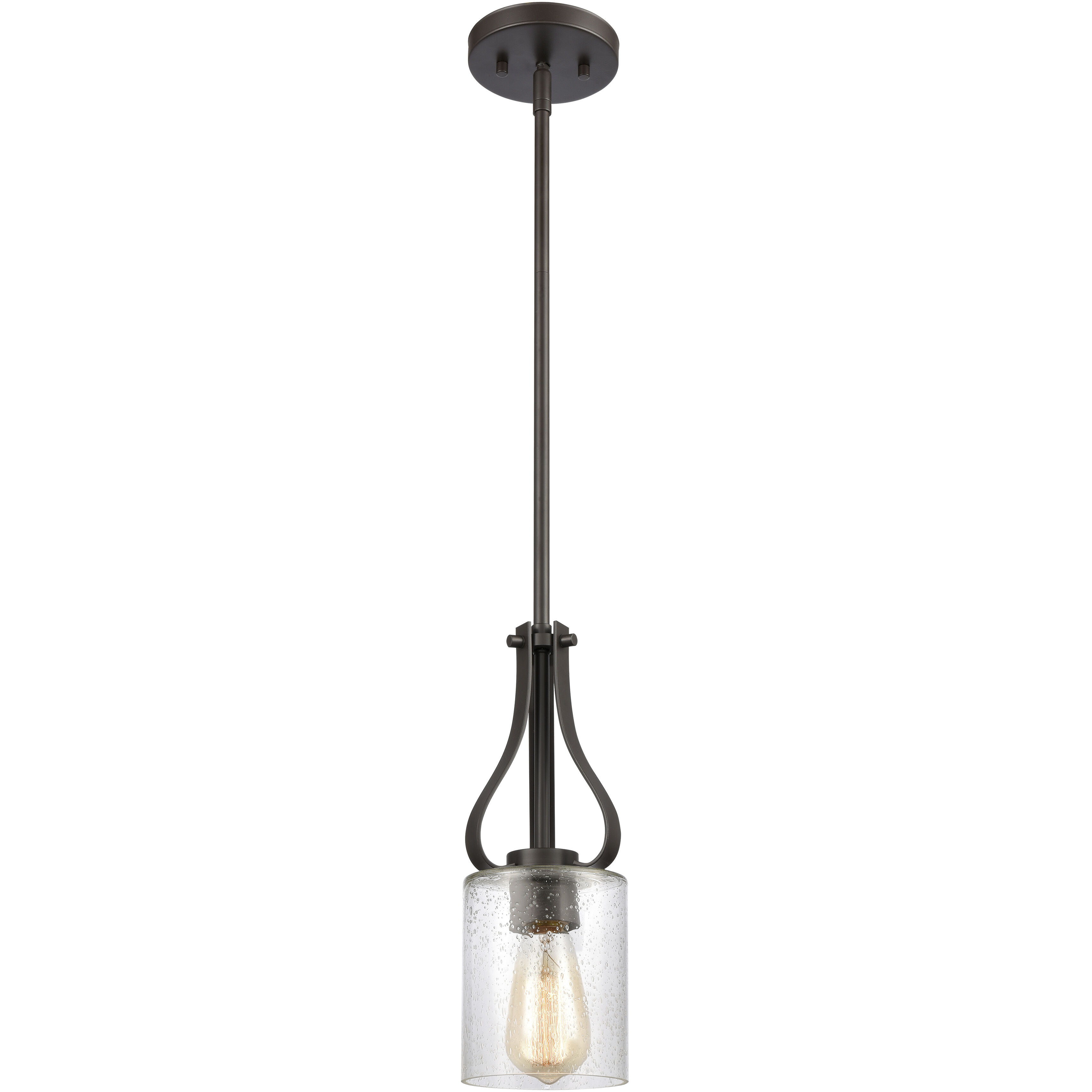 Market Square 1 Light 5 inch Oil Rubbed Bronze Mini Pendant Ceiling Light