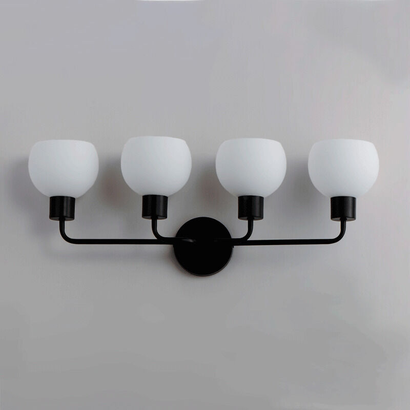 Coraline 4 Light 30 inch Black Bath Vanity Wall Light