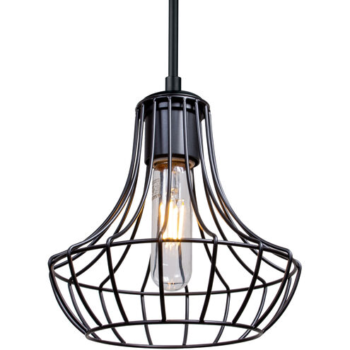 Spezza 7 1 Light Black Cord Pendant Ceiling Light