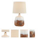 Marco 17.25 inch 60 watt 2-Tone White Table Lamp Portable Light
